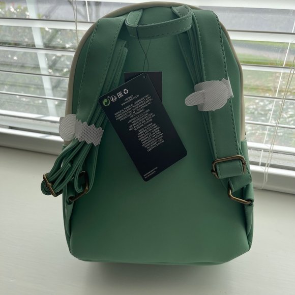 New Disney Loungefly Green and Ivory Thumper Bluebird Butterfly Forest Backpack main image 4